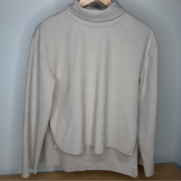 Zara Soft Cream Turtleneck Sweater, Size Small, Very Soft, Longer Back - Picture 2 of 8
